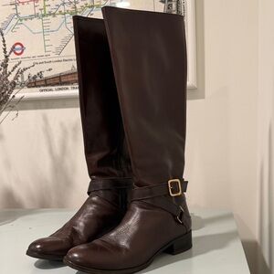 Vero Cuoio Women's Riding Boots in Dark Brown